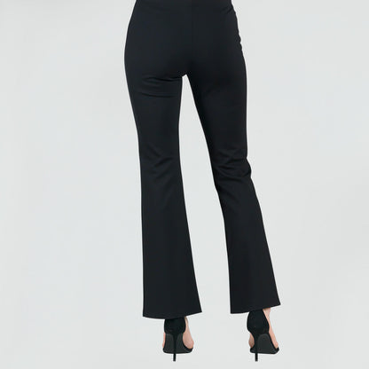 Ponte Knit - Boot Cut Pant - Black | Clara Sunwoo Customer Favorite