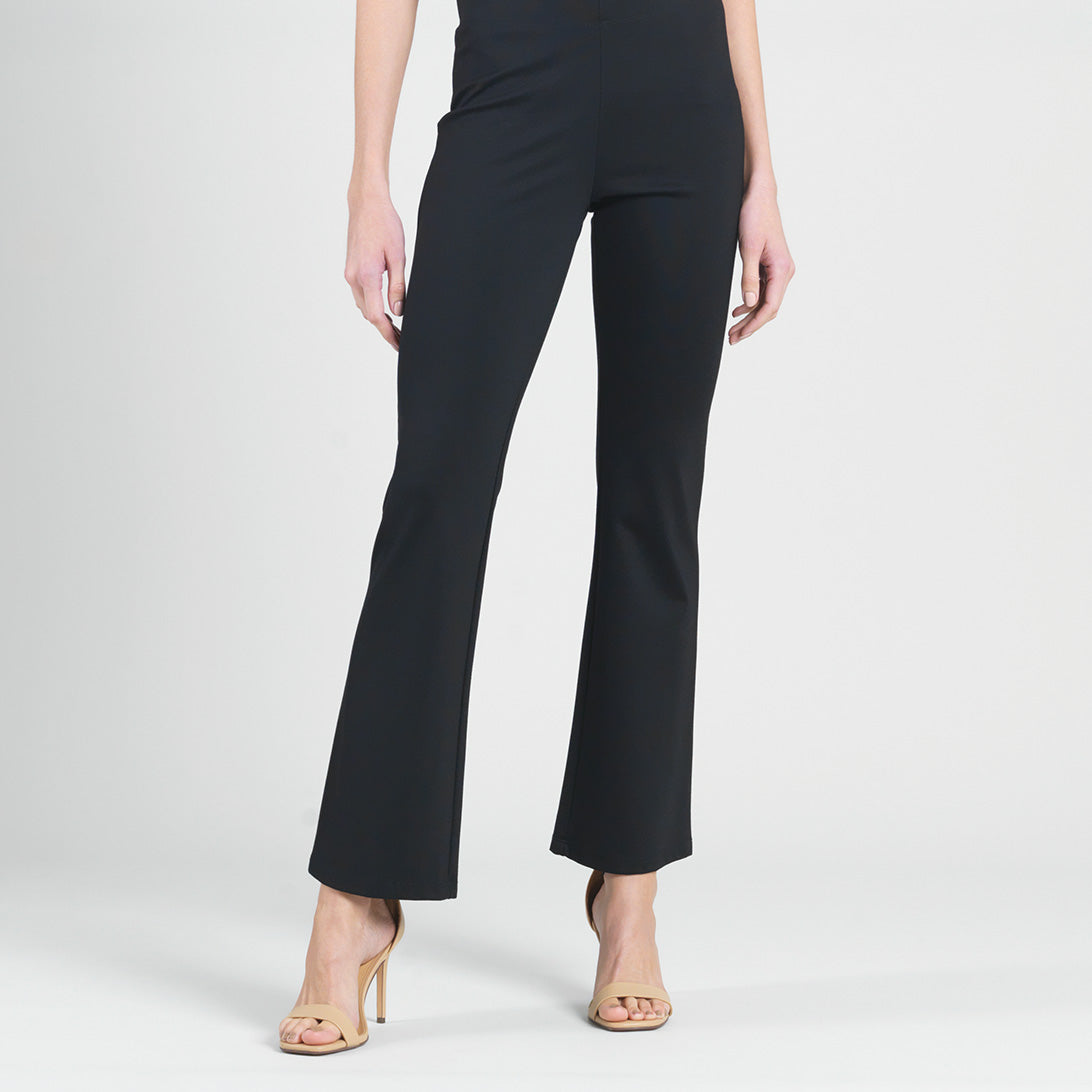 Ponte Knit - Boot Cut Pant - Black | Clara Sunwoo Customer Favorite