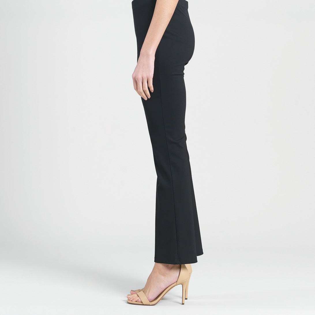 Ponte Knit - Boot Cut Pant - Black | Clara Sunwoo Customer Favorite
