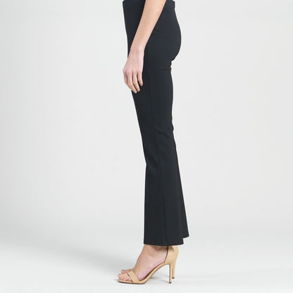 Ponte Knit - Boot Cut Pant - Black | Clara Sunwoo Customer Favorite