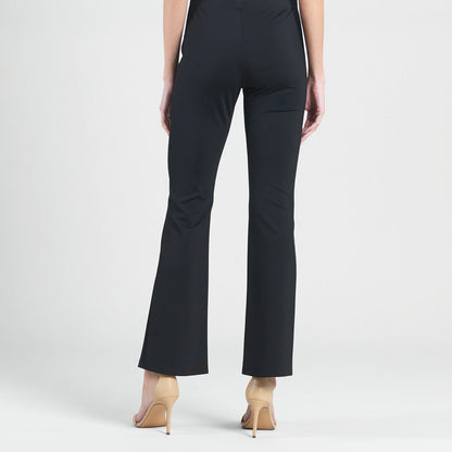 Ponte Knit - Boot Cut Pant - Black | Clara Sunwoo Customer Favorite