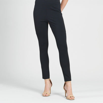 Ponte Knit - Slim Rider Pant - Black | Clara Sunwoo Essential