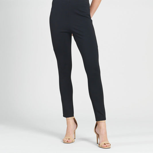 Ponte Knit - Slim Rider Pant - Black | Clara Sunwoo Essential