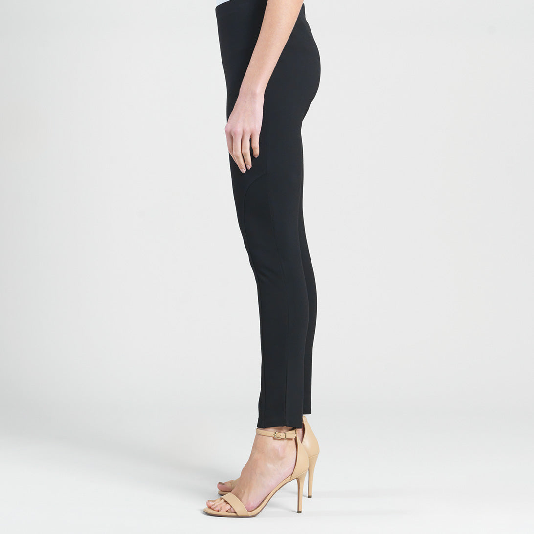 Ponte Knit - Slim Rider Pant - Black | Clara Sunwoo Essential