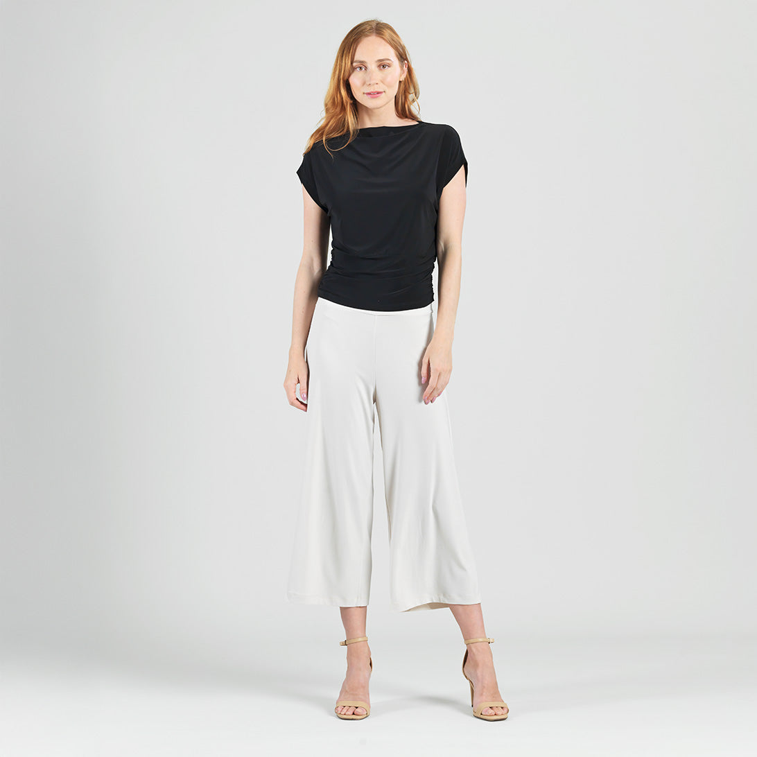 Signature Modern Gaucho Pant - Bone - Limited Sizes | Clara Sunwoo Essential