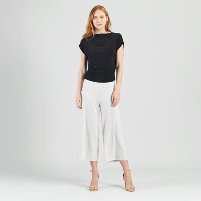Signature Modern Gaucho Pant - Bone - Limited Sizes | Clara Sunwoo Essential