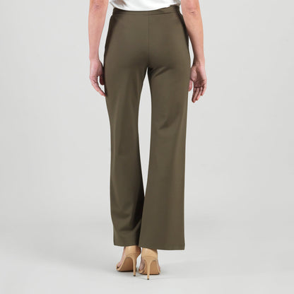 Rayon-Ponte Knit - Loose Leg Pocket Pant - Olive | Clara Sunwoo Discount