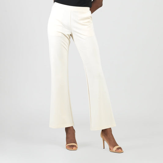 Rayon-Ponte Knit - Loose Leg Pocket Pant - Khaki | Clara Sunwoo Value