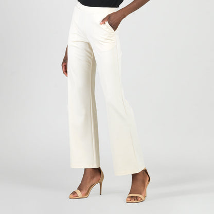 Rayon-Ponte Knit - Loose Leg Pocket Pant - Khaki | Clara Sunwoo Value