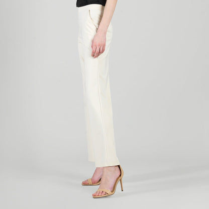 Rayon-Ponte Knit - Loose Leg Pocket Pant - Khaki | Clara Sunwoo Value