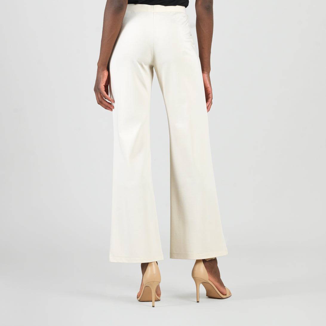 Rayon-Ponte Knit - Loose Leg Pocket Pant - Khaki | Clara Sunwoo Value
