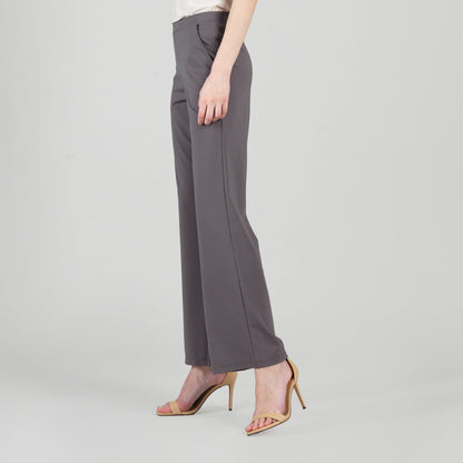 Rayon-Ponte Knit - Loose Leg Pocket Pant - Mocha - Limited Sizes | Clara Sunwoo Featured