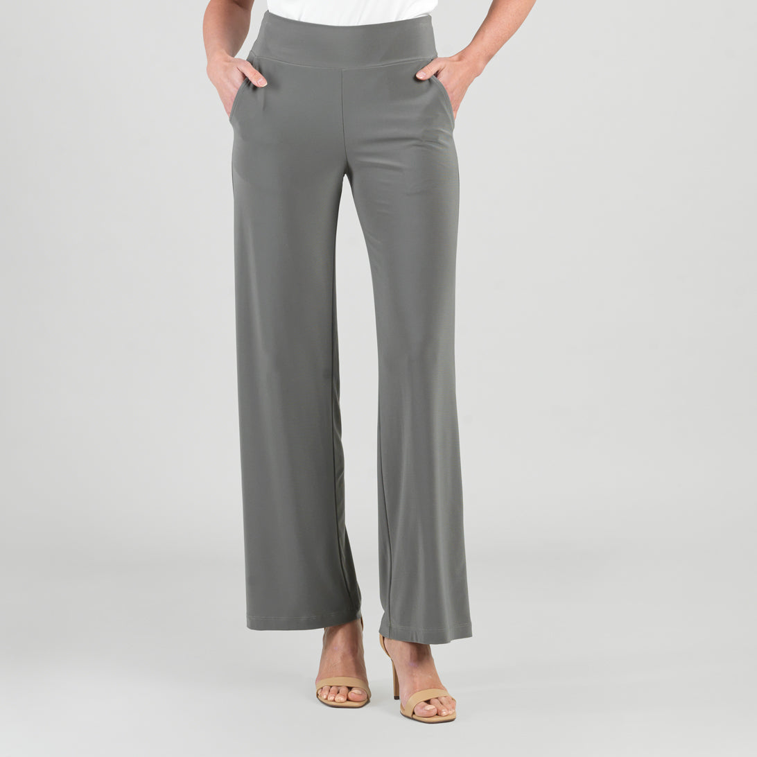 Signature Wide Leg Pocket Pant - Olive | Clara Sunwoo Best Price