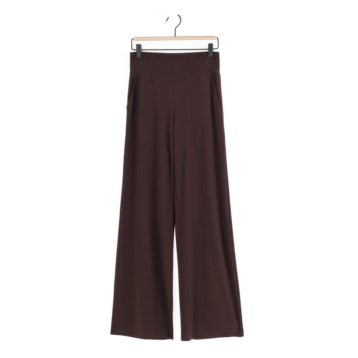 Signature Wide Leg Pocket Pant - Brown | Clara Sunwoo Trusted