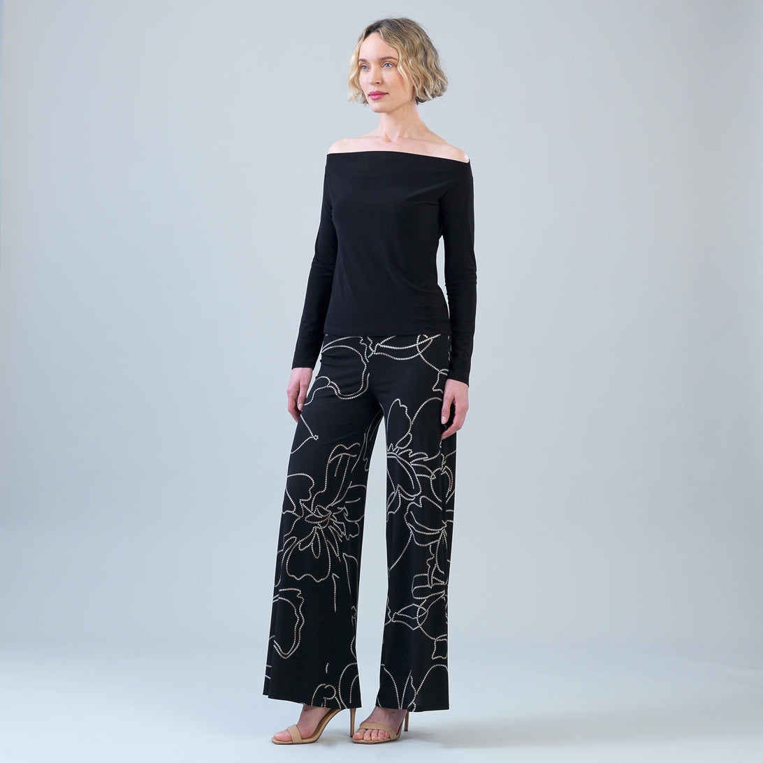 Signature Palazzo Pant - Floral Starlight | Clara Sunwoo Sale