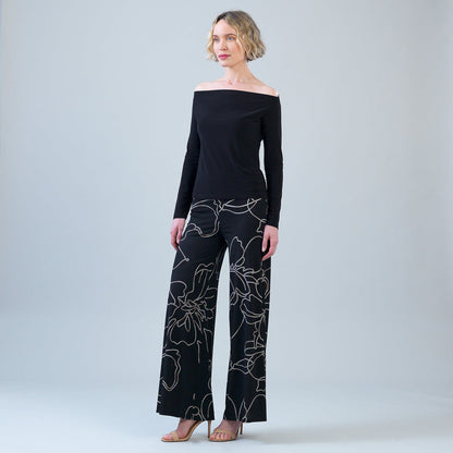 Signature Palazzo Pant - Floral Starlight | Clara Sunwoo Sale