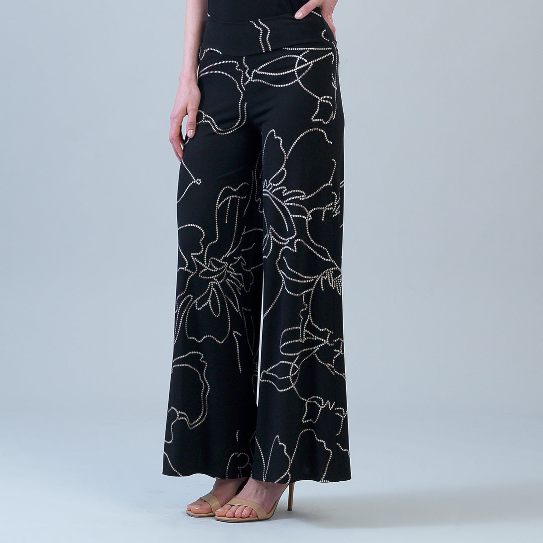 Signature Palazzo Pant - Floral Starlight | Clara Sunwoo Sale