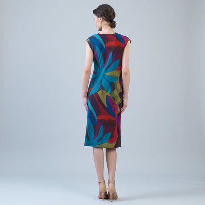 Signature Side Slit Midi Dress - Petal Burst | Clara Sunwoo Premium