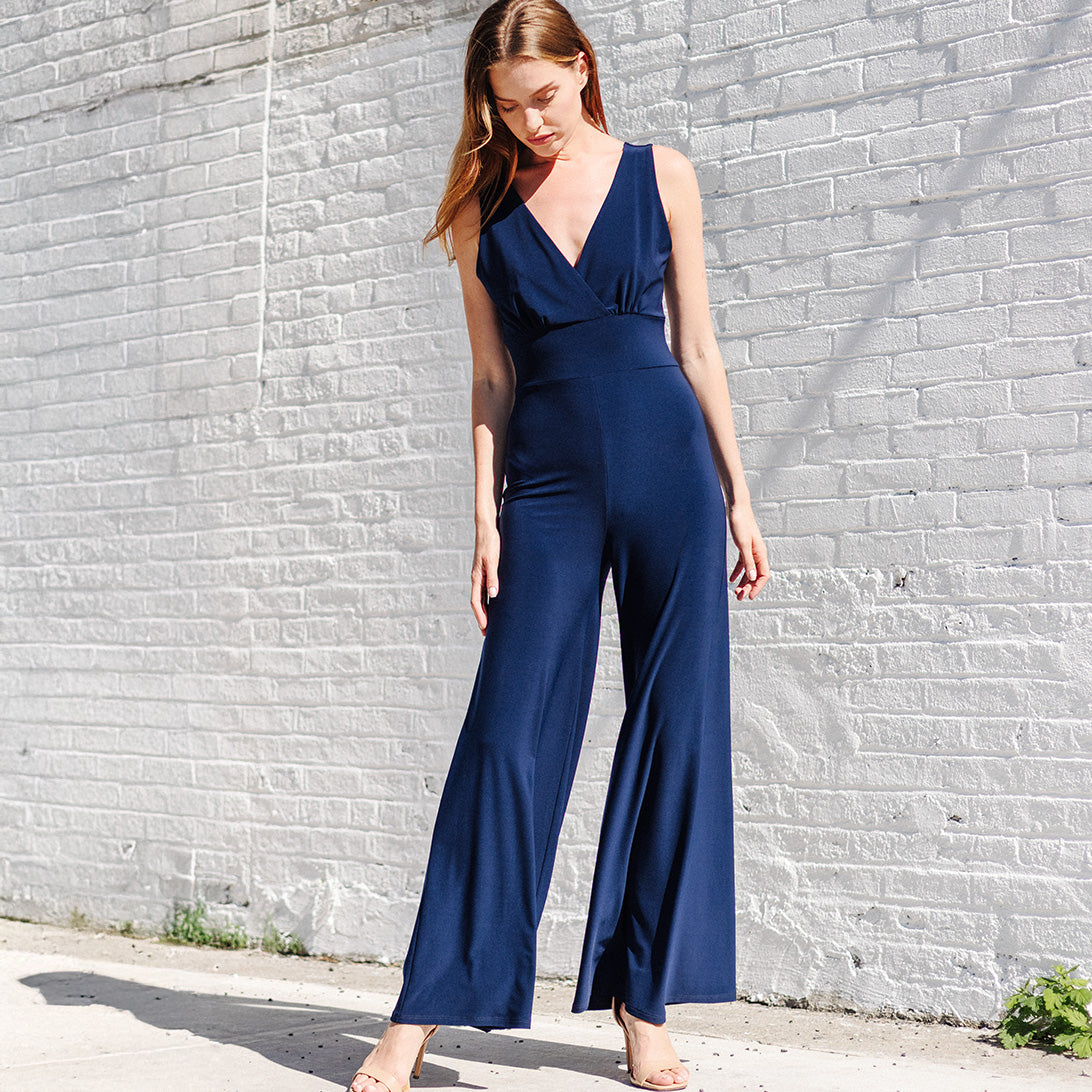 Signature Jumpsuit - Navy - Limited Sizes | Clara Sunwoo Best Price