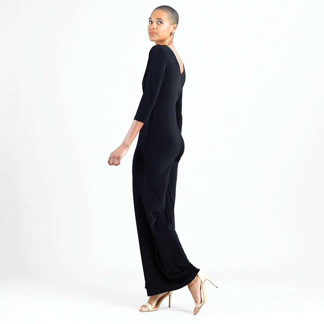 Signature 3/4 Sleeve Jumpsuit - Limited Sizes | Clara Sunwoo Everyday
