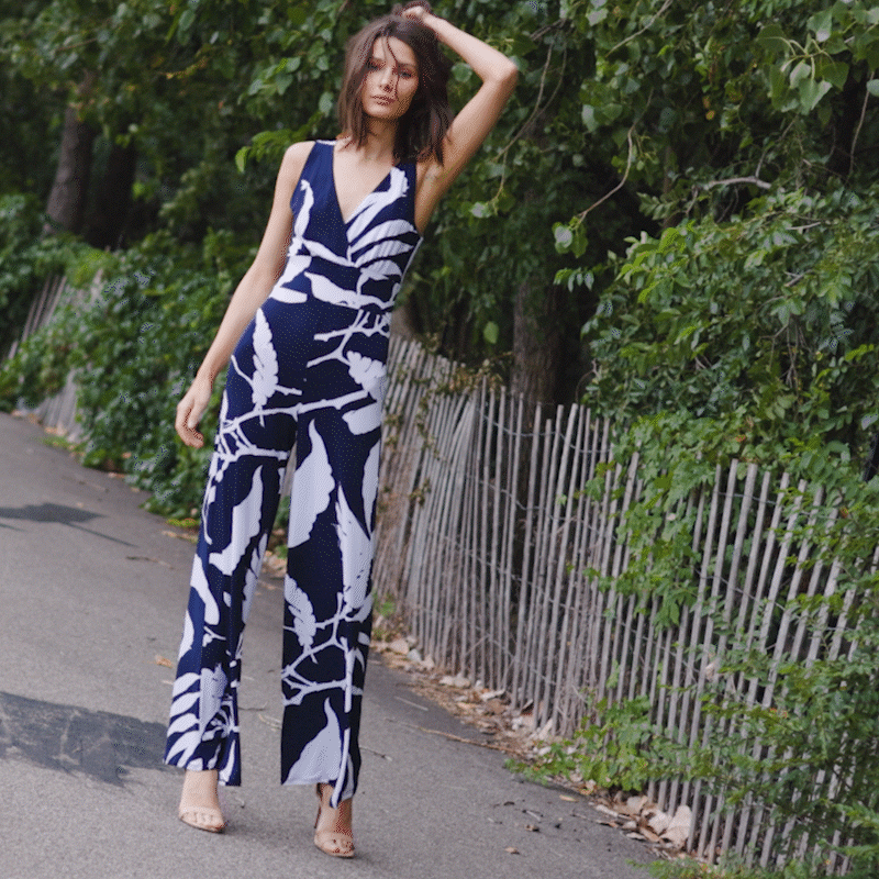 Signature Jumpsuit - Abstract Branch - Final Sale | Clara Sunwoo Quality