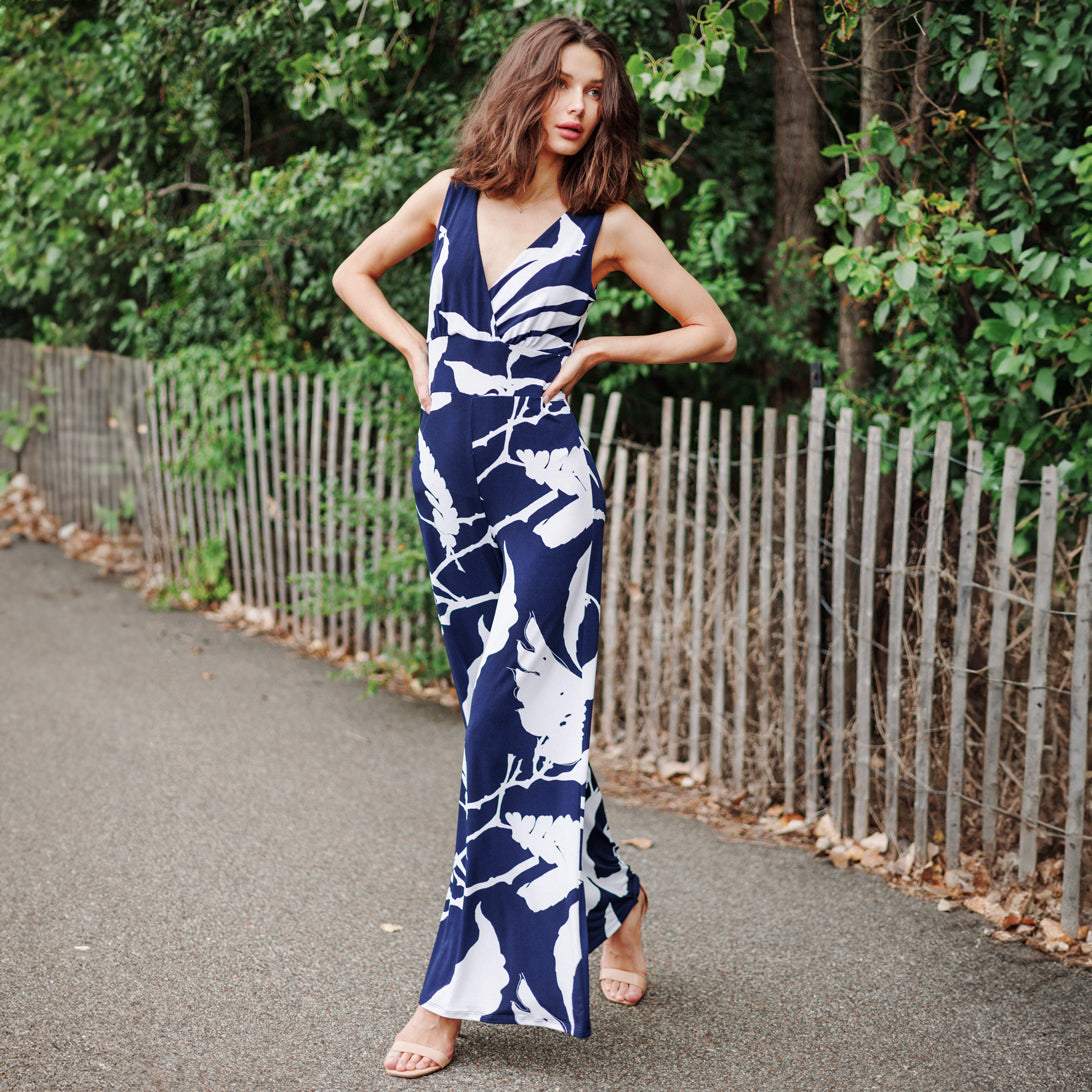 Signature Jumpsuit - Abstract Branch - Final Sale | Clara Sunwoo Quality