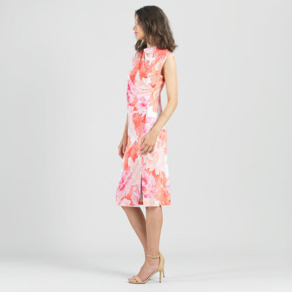 Butter Knit - Side Slit Midi Dress - Sunset Petals - Final Sale | Clara Sunwoo Great Value