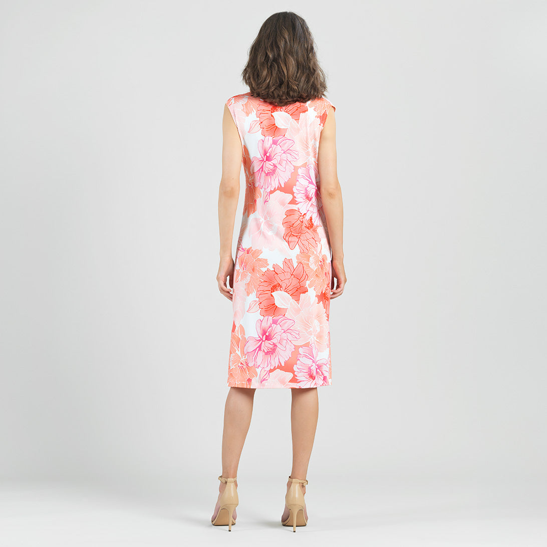 Butter Knit - Side Slit Midi Dress - Sunset Petals - Final Sale | Clara Sunwoo Great Value