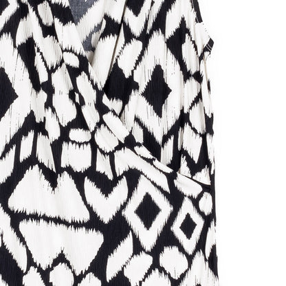 Crinkle Pleat Knit - Crossover Tulip Hem Dress - Aztec - Final Sale! | Clara Sunwoo Premium