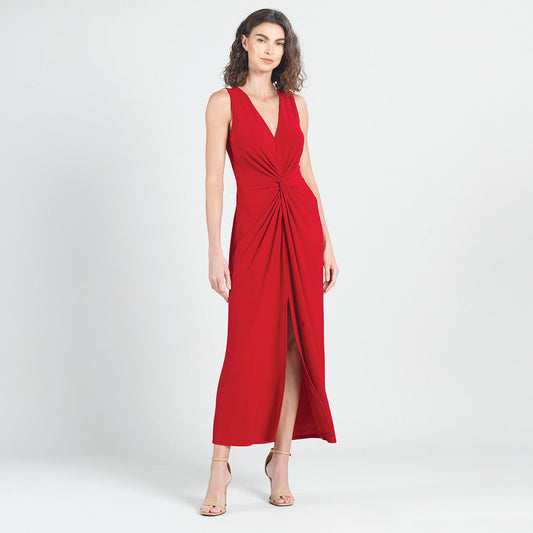 Center Slit Maxi Dress - Red - Final Sale! | Clara Sunwoo Quality