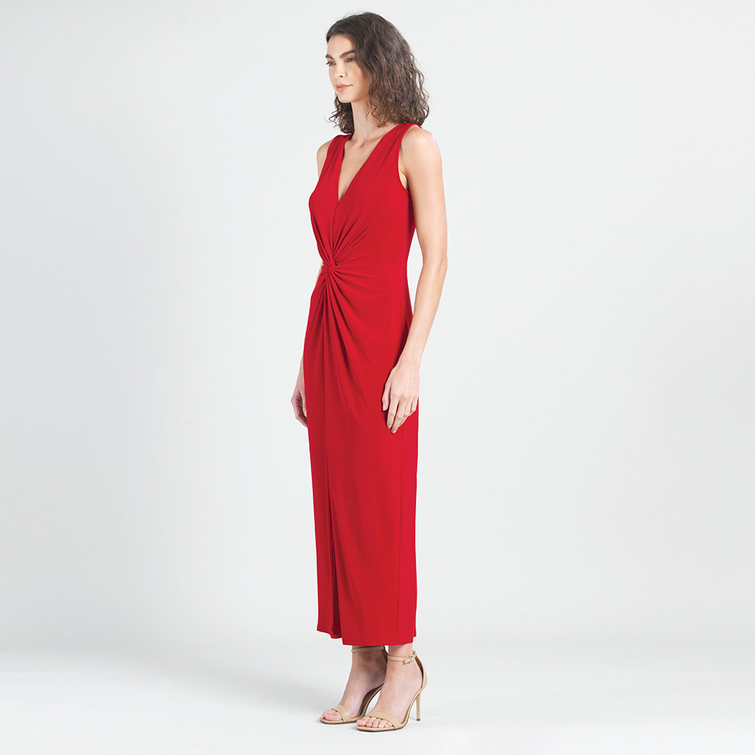 Center Slit Maxi Dress - Red - Final Sale! | Clara Sunwoo Quality