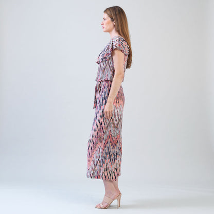Ruffle Off Shoulder Pocket Jumpsuit - Boho Weave - Final Sale! | Clara Sunwoo Featured