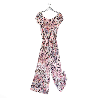 Ruffle Off Shoulder Pocket Jumpsuit - Boho Weave - Final Sale! | Clara Sunwoo Featured