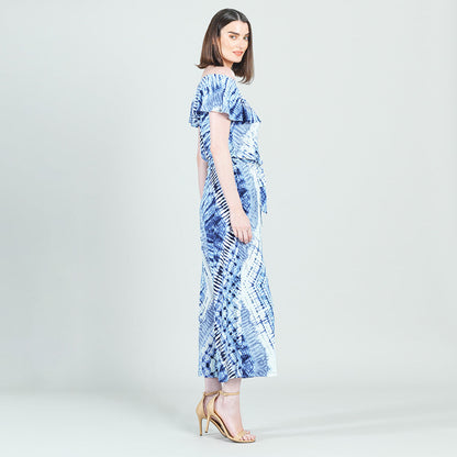 Ruffle Off Shoulder Pocket Jumpsuit - Acid Wash - Final Sale! | Clara Sunwoo Essential