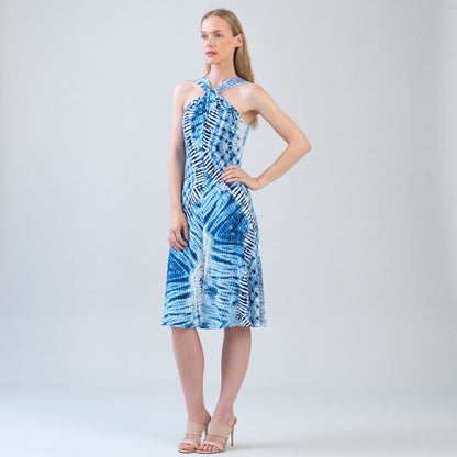 Grecian Halter Swing Dress - Acid Wash - Final Sale! | Clara Sunwoo Value