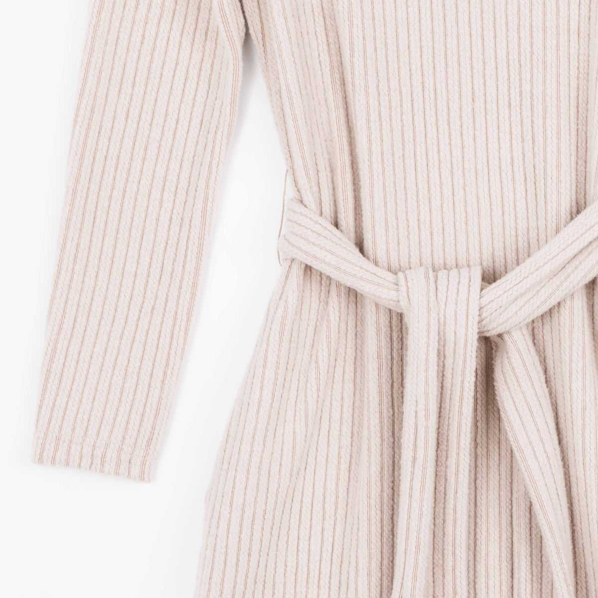 Chunky Ribbed - Tie Waist Pocket Midi Sweater Dress - Sand - Final Sale! | Clara Sunwoo Deals