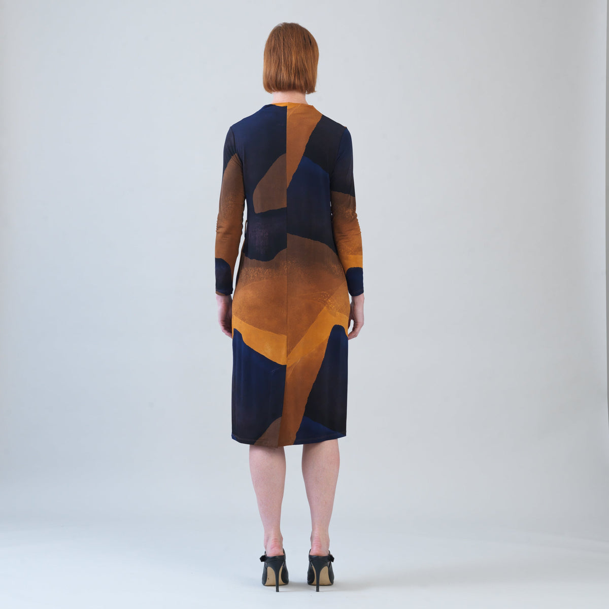 Tie Waist Pocket Midi Dress - Tan Watercolor - Final Sale! | Clara Sunwoo Latest