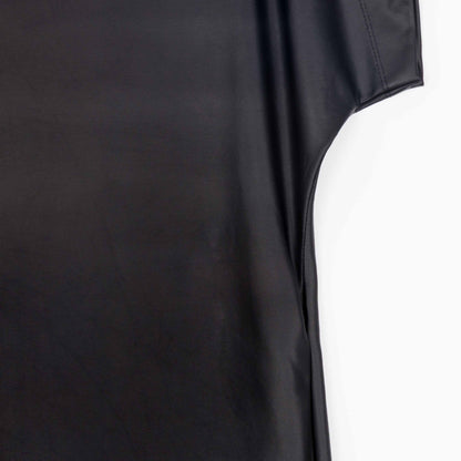 Liquid Leather™ - High Neck Tunic Pocket Dress - Black - Final Sale! | Clara Sunwoo Everyday