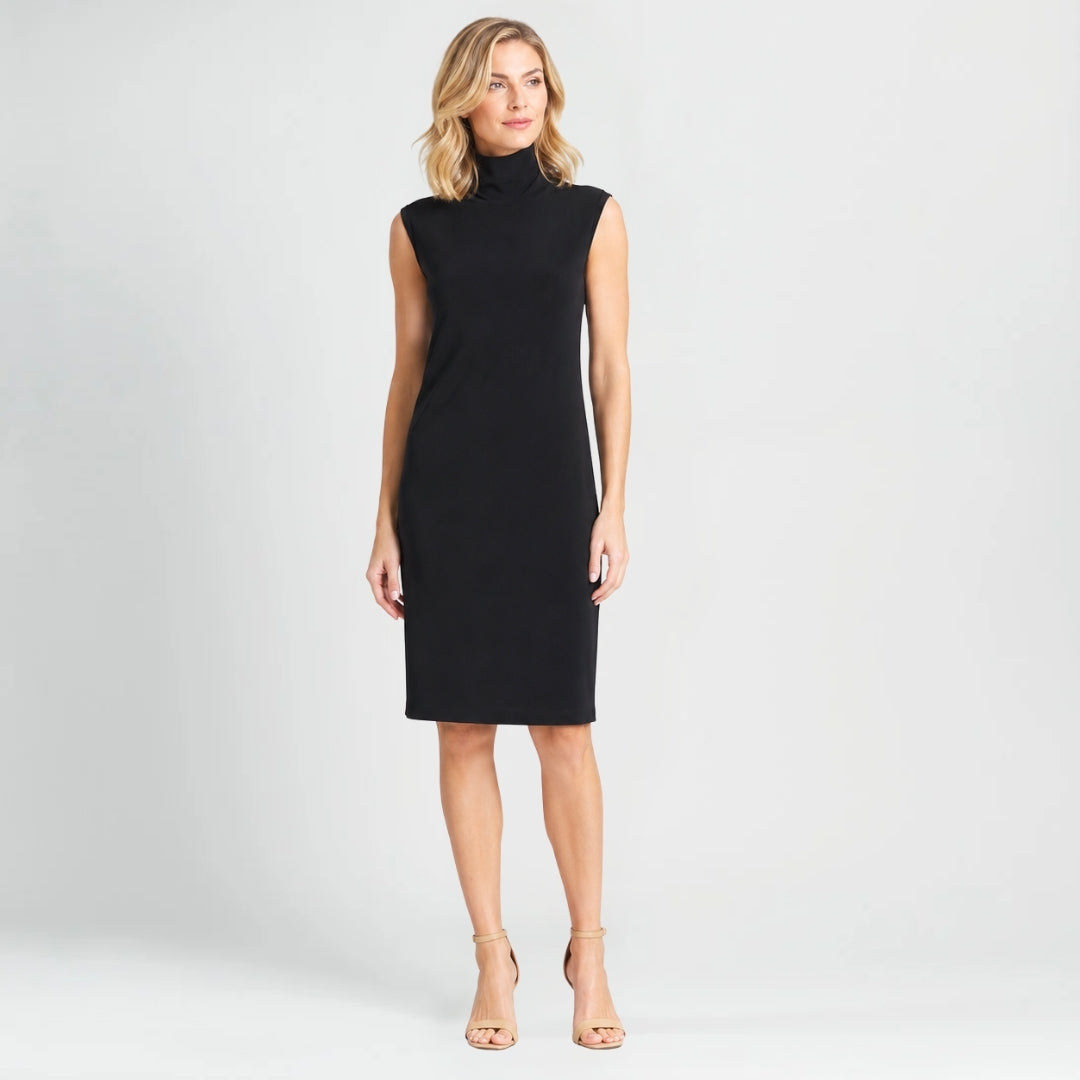 Peach Knit - Mock Neck Midi Dress - Black - Final Sale! | Clara Sunwoo Great Value