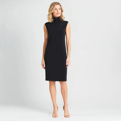 Peach Knit - Mock Neck Midi Dress - Black - Final Sale! | Clara Sunwoo Great Value