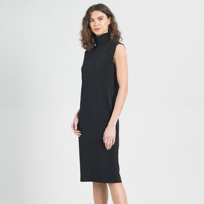 Peach Knit - Mock Neck Midi Dress - Black - Final Sale! | Clara Sunwoo Great Value