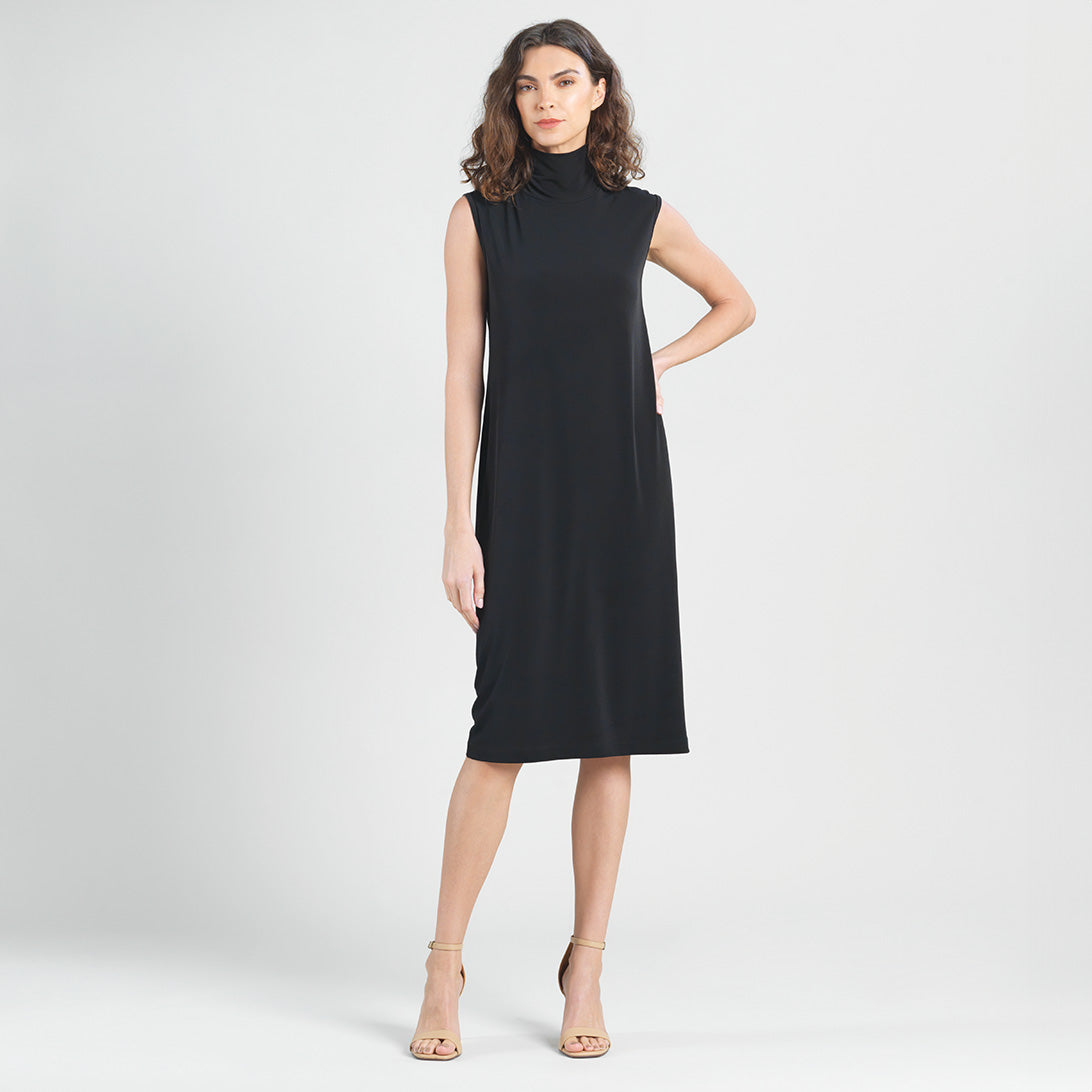 Peach Knit - Mock Neck Midi Dress - Black - Final Sale! | Clara Sunwoo Great Value