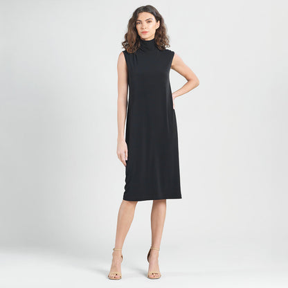 Peach Knit - Mock Neck Midi Dress - Black - Final Sale! | Clara Sunwoo Great Value