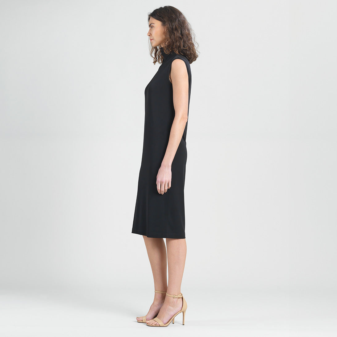 Peach Knit - Mock Neck Midi Dress - Black - Final Sale! | Clara Sunwoo Great Value