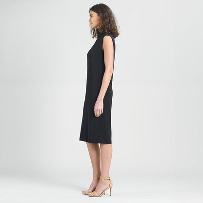 Peach Knit - Mock Neck Midi Dress - Black - Final Sale! | Clara Sunwoo Great Value