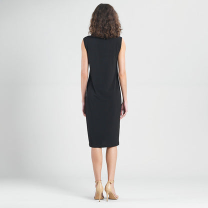Peach Knit - Mock Neck Midi Dress - Black - Final Sale! | Clara Sunwoo Great Value