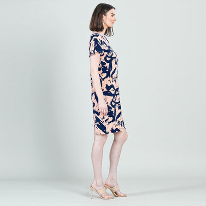 Back Keyhole Dress - Splash Stroke - Final Sale! | Clara Sunwoo Quality