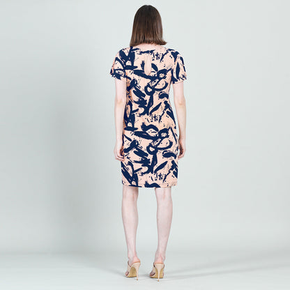 Back Keyhole Dress - Splash Stroke - Final Sale! | Clara Sunwoo Quality