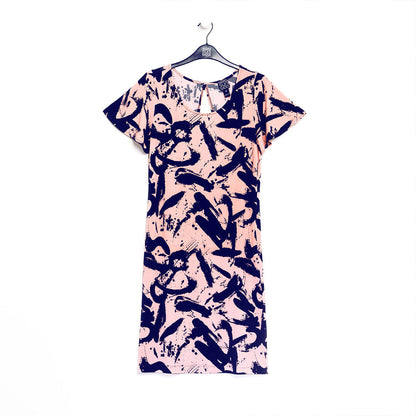 Back Keyhole Dress - Splash Stroke - Final Sale! | Clara Sunwoo Quality