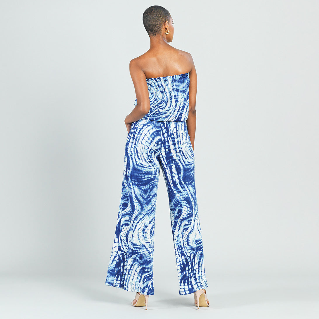 Butter Knit - Tube Top Pocket Jumpsuit - Swirl Wave - Final Sale! | Clara Sunwoo Latest